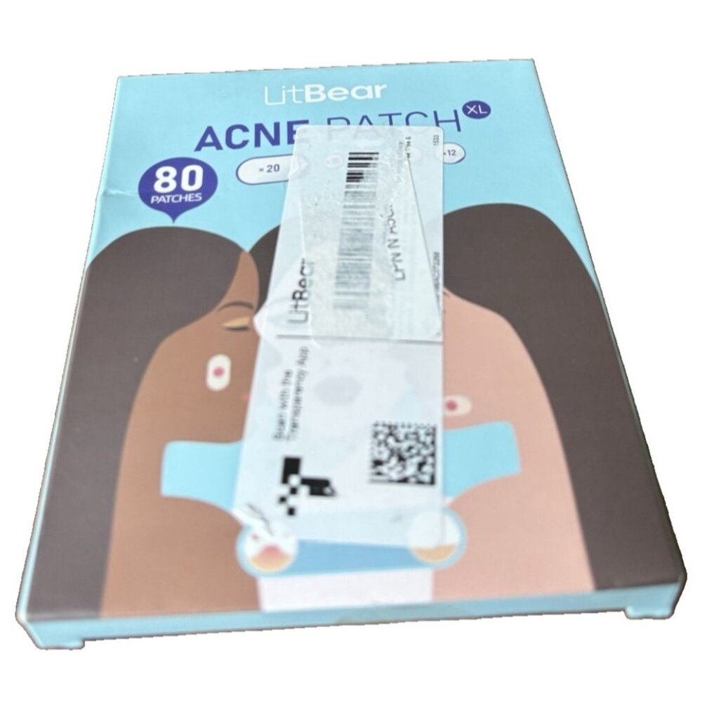 LitBear Acne Pimple Patches 80pcs Spot Treatment Skincare Blemish Healing Pads